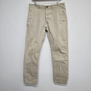 Wallace & Barnes Chinos Mens 32x32 Khaki Cramerton Army Cloth Slim‎ Military